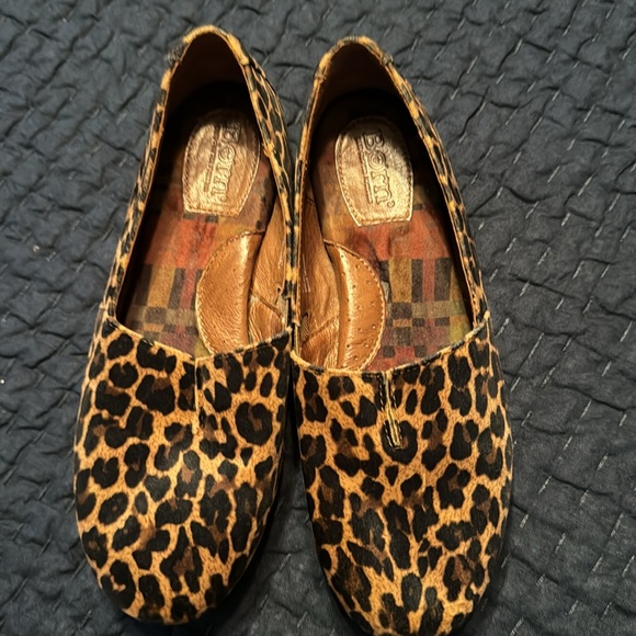 Born slip on slip resistant animal print cushioned ballet shoe - Picture 4 of 4